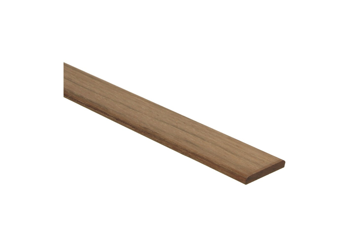 Afwerklijst 6x35 jatoba onbewerkt Houten plinten Plinten shop