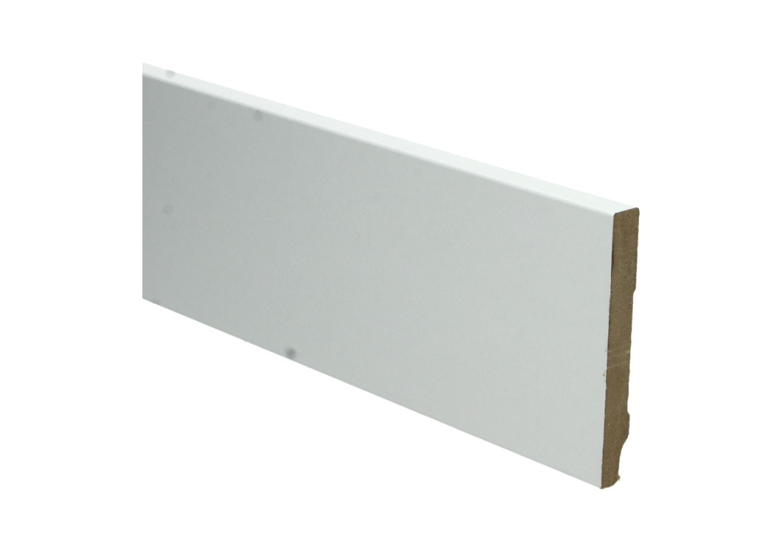 Whiteline Plint Recht 90x12 Wit Gefolied Mdf Plinten Plinten Shop