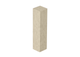 Hoek- en Eindstuk Folie (4st) Grey Oak