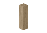 Hoek- en Eindstuk Folie (4st) Warm Medium Oak