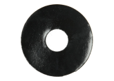 Zelfklevende Rozet (17 mm) Zwart Hoogglans (10 st.)