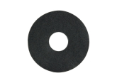 Zelfklevende rozet (17 mm) zwart RAL9005 (10 st.)