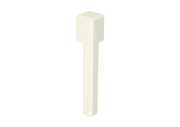 Binnenhoek t.b.v. MDF Renovatieplint 120x22mm RAL9010