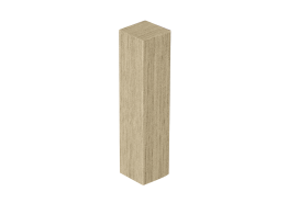 Hoek- en Eindstuk Folie (4st) Dark Blond Oak