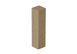 Hoek- en Eindstuk Folie (4st) Warm Medium Oak