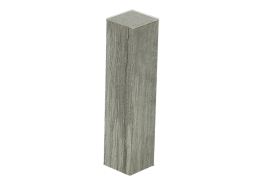 Hoek- en Eindstuk Folie (4st) Country Oak Grey