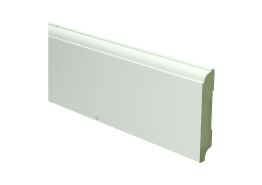 MDF Eigentijdse plint 15x90mm wit voorgelakt RAL9010