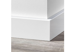 MDF Moderne Plint 55x9mm Voorgelakt RAL 9016