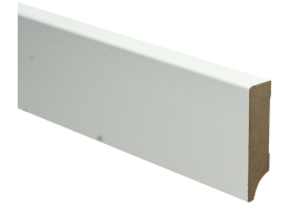 MDF Moderne plint 18x70mm wit voorgelakt RAL9010