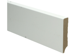 MDF Moderne plint 18x90mm wit voorgelakt RAL 9010