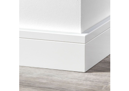 MDF Tijdloze Plint 90x18mm Wit Voorgelakt RAL 9010