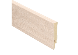 Rechte Folieplint 70x14mm Eiken Licht Beige