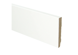 Whiteline MDF plint 90x12mm Wit Gefolied