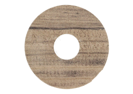 Zelfklevende Rozet (17 mm) Grenen Geborsteld Bruin (10 st.)