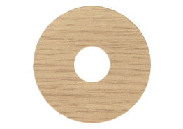 Zelfklevende Rozet (17 mm) Mid Wood (10 st.)