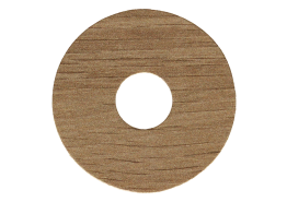 Zelfklevende Rozet (17 mm) Warm Medium Oak (10 st.)