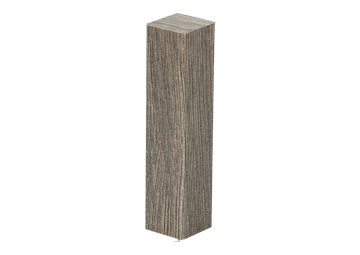 Hoek- en Eindstuk Folie (4st) Eiken Drijfhout Bruin