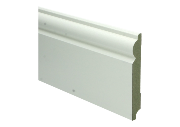 MDF Barok plint 15x120mm wit voorgelakt RAL 9010