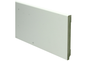MDF Moderne plint 120x12 wit voorgelakt RAL 9010