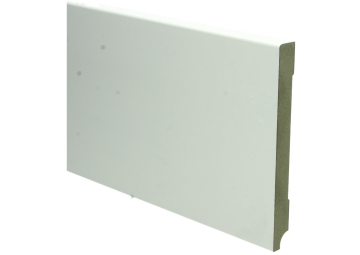MDF Moderne plint 15x150mm wit voorgelakt RAL 9010