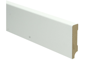 MDF Moderne plint 15x70mm wit voorgelakt RAL 9010