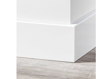 MDF Moderne Plint 90x12mm Voorgelakt RAL 9016