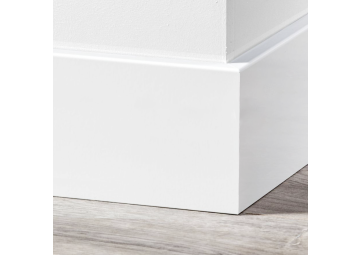 MDF Renovatieplint Modern 120x18mm Voorgelakt RAL 9010