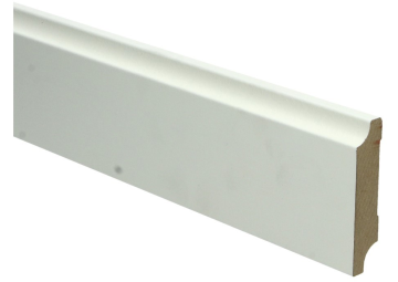 MDF Retro plint 15x70mm wit voorgelakt RAL 9010