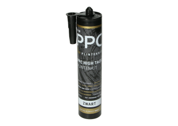 PPC High Tack Plintenkit - Zwart RAL 9005 - 290 ml