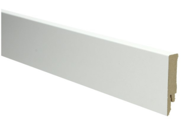 MDF Rechte Folieplint 70x14mm Wit RAL 9010