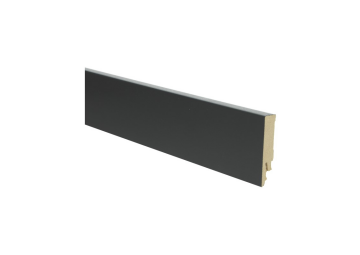 Rechte Folieplint 70x14mm Zwart RAL9005