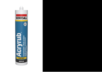 Soudal Acryrub Acrylkit Zwart 310 ml