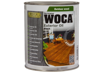 WOCA Exterior Oil Zwart - 0,75 Liter