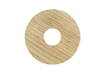 Zelfklevende Rozet (17 mm) Eiken Geborsteld (10 st.)