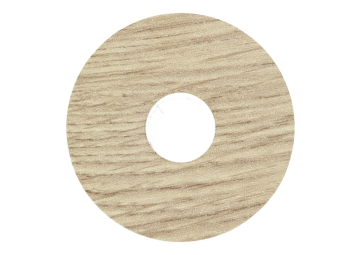 Zelfklevende Rozet (17 mm) Gezandstraalt Eik Naturel (10 st.)
