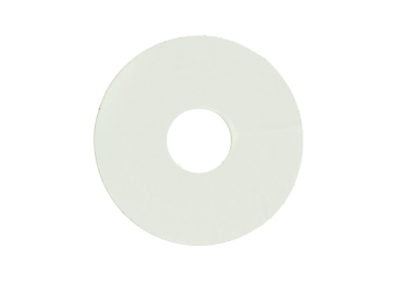 Zelfklevende Rozet (17 mm) Wit RAL9010 (10 st.)