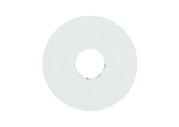 Zelfklevende Rozet (17 mm) Wit RAL9016 (10 st.)