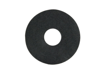 Zelfklevende Rozet (17 mm) Zwart RAL9005 (10 st.)