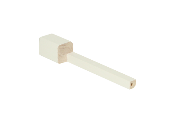 Binnenhoek t.b.v. MDF Renovatieplint 120x18mm RAL9010