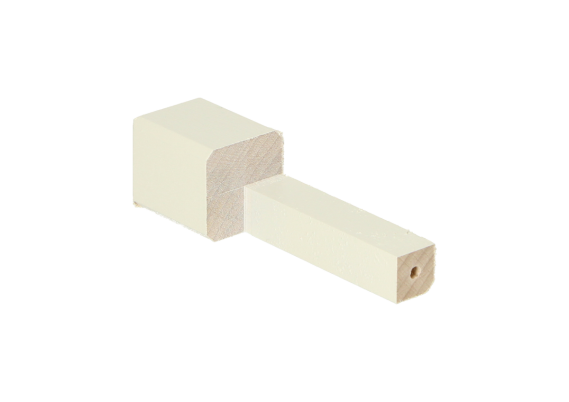 Binnenhoek t.b.v. MDF Renovatieplint 85x22mm RAL9010