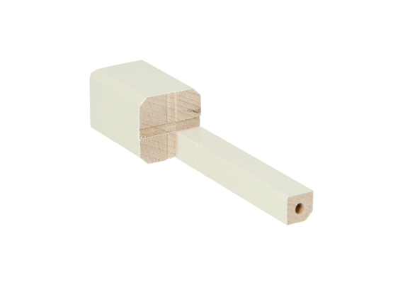 Binnenhoek t.b.v. MDF Renovatieplint 90x18mm RAL9010