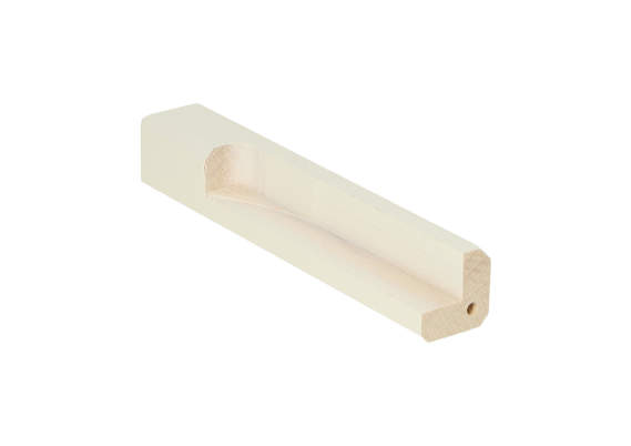 Buitenhoek t.b.v. MDF Renovatieplint 120x18mm RAL9010