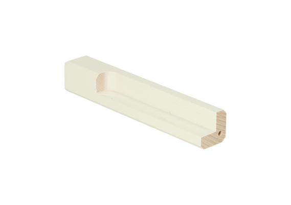 Buitenhoek t.b.v. MDF Renovatieplint 120x18mm RAL9016