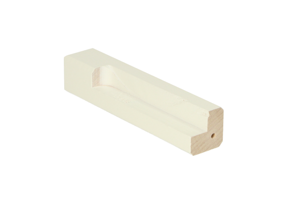 Buitenhoek t.b.v. MDF Renovatieplint 120x22mm RAL9010