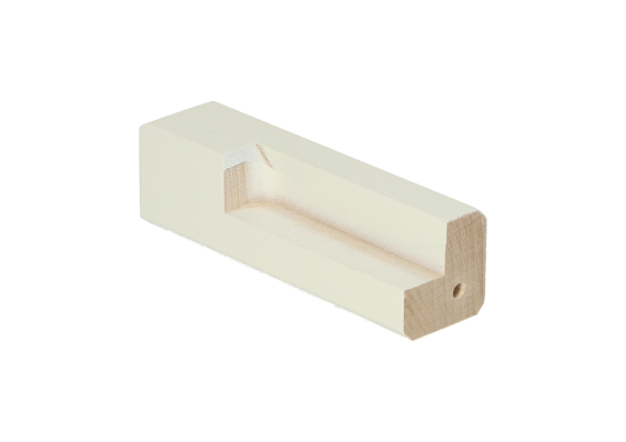 Buitenhoek t.b.v. MDF Renovatieplint 85x22mm RAL9010