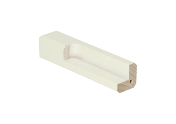 Buitenhoek t.b.v. MDF Renovatieplint 90x18mm RAL9010