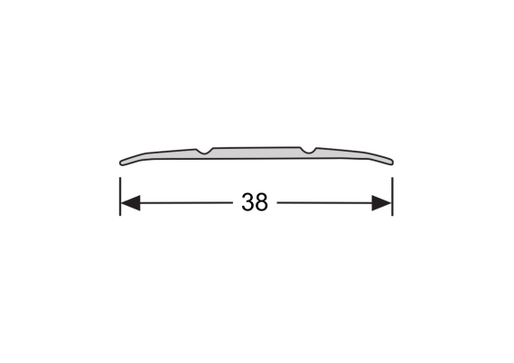 Dilatatieprofiel Zelfklevend 38mm Country Eik Wit - 200cm