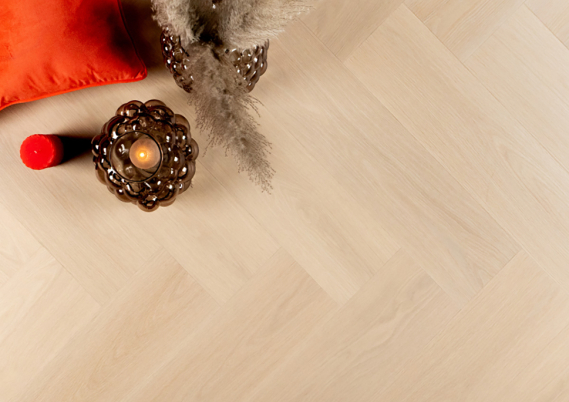 Douwes Dekker PVC Klik Brede Visgraat Tarte Tatin - Ultra Mat