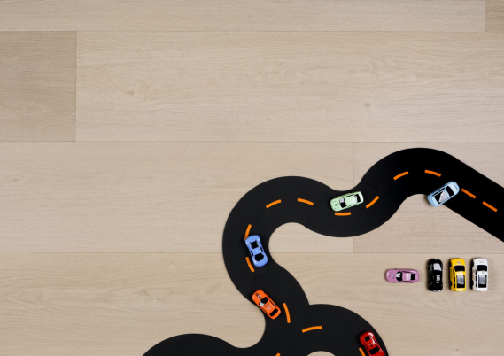 Douwes Dekker PVC Plak Plank Sinaasappel