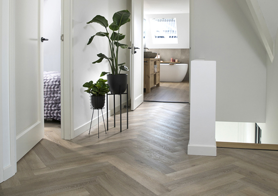 Douwes Dekker PVC Klik Trendy Visgraat Honing - 7mm Klik PVC